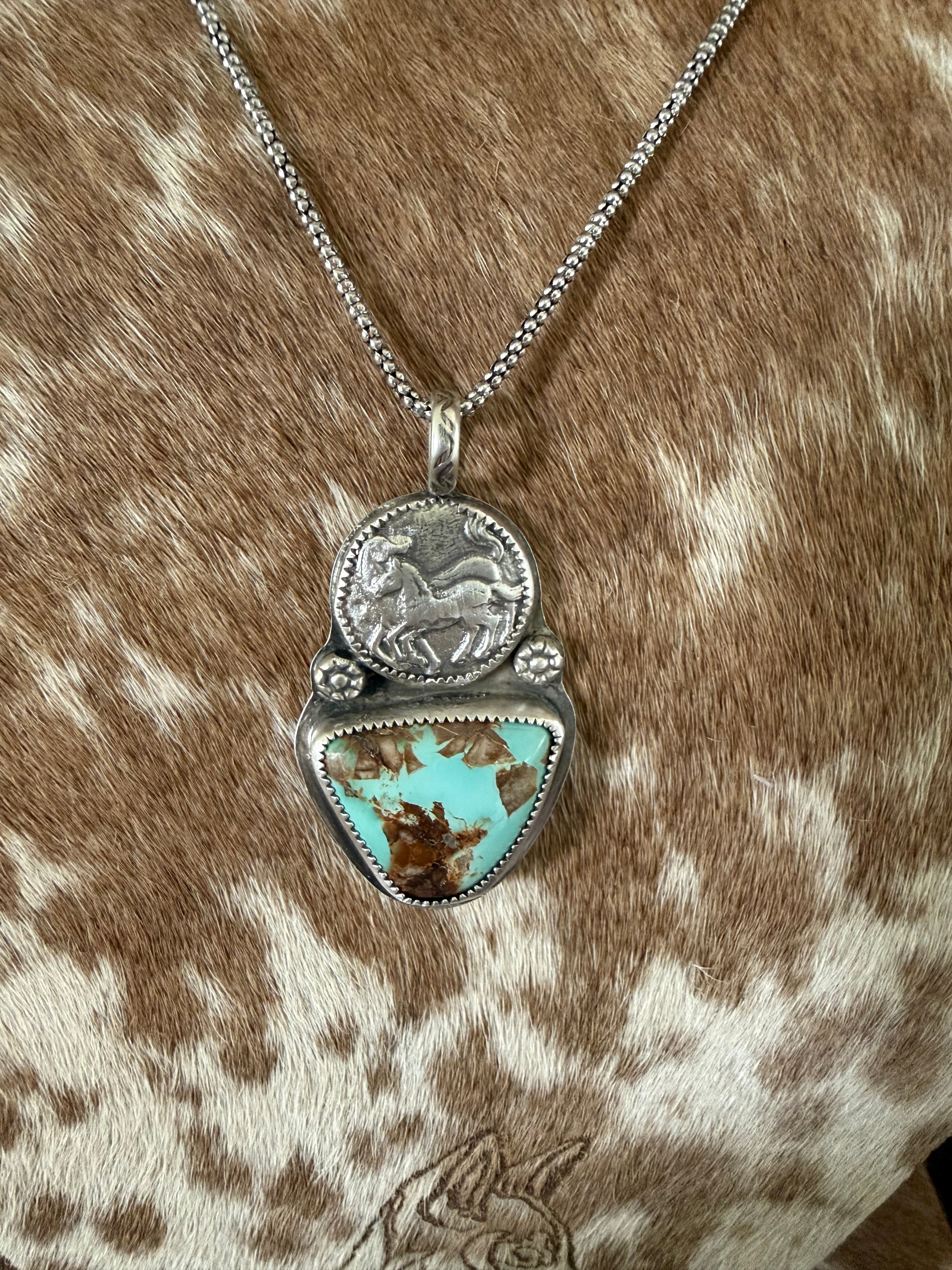 Royston Turquoise Pendant