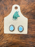 Golden Hill Turquoise Sliced Nugget Studs - Small