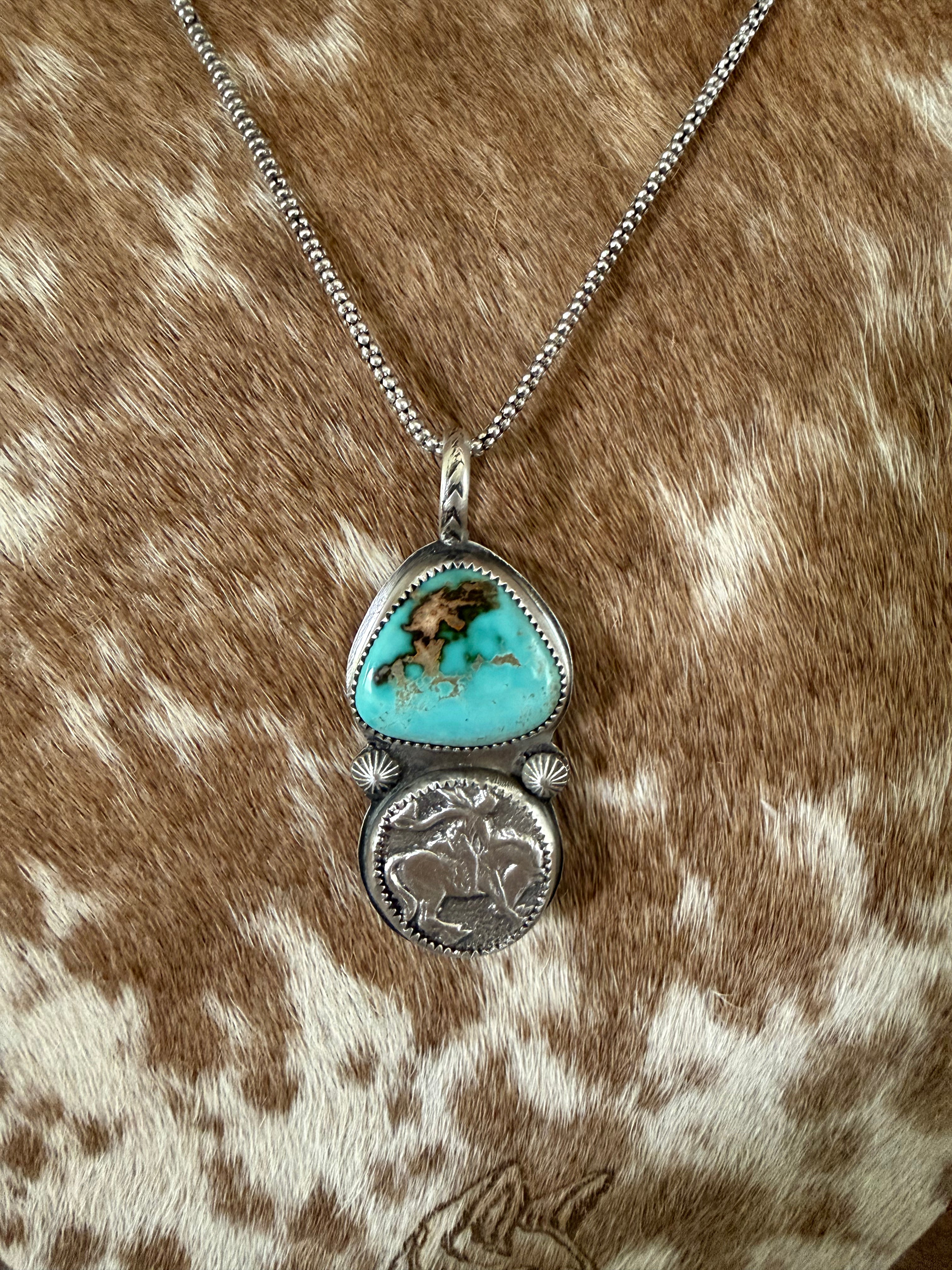 Royston Turquoise Pendant