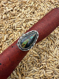 Black Jack Turquoise Ring