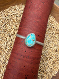 Royston Turquoise Cuff - Striped Band (A)