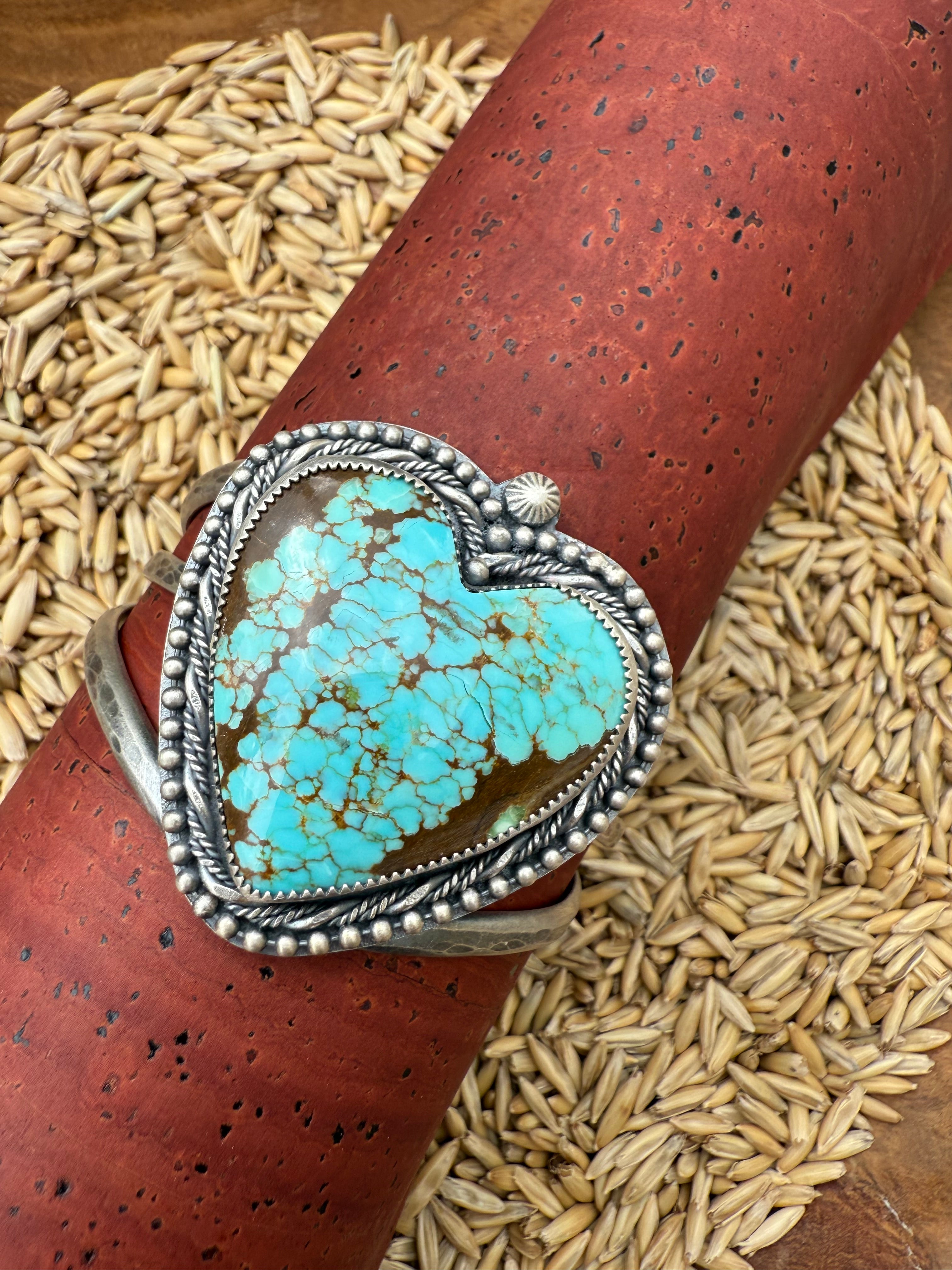 Embellished Heart Cuff