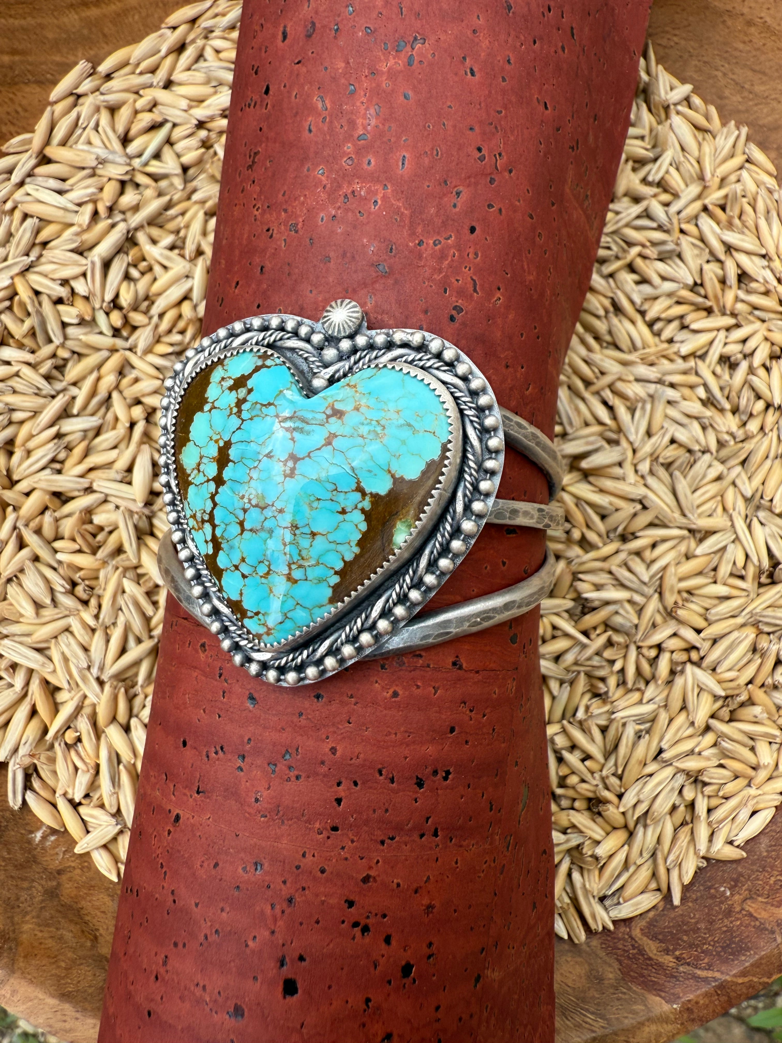 Embellished Heart Cuff