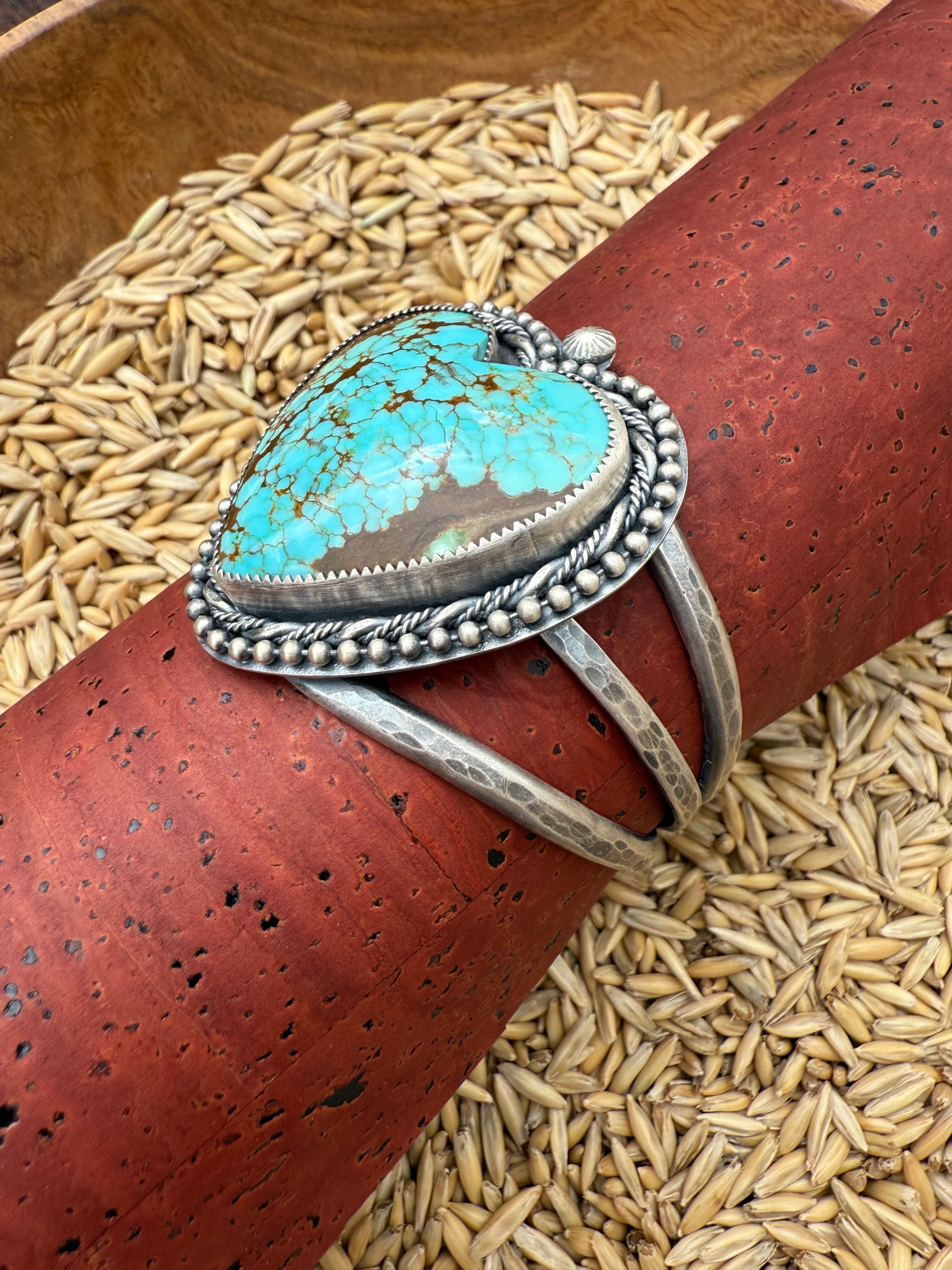 Embellished Heart Cuff