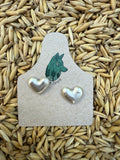 Heart Studs - Large