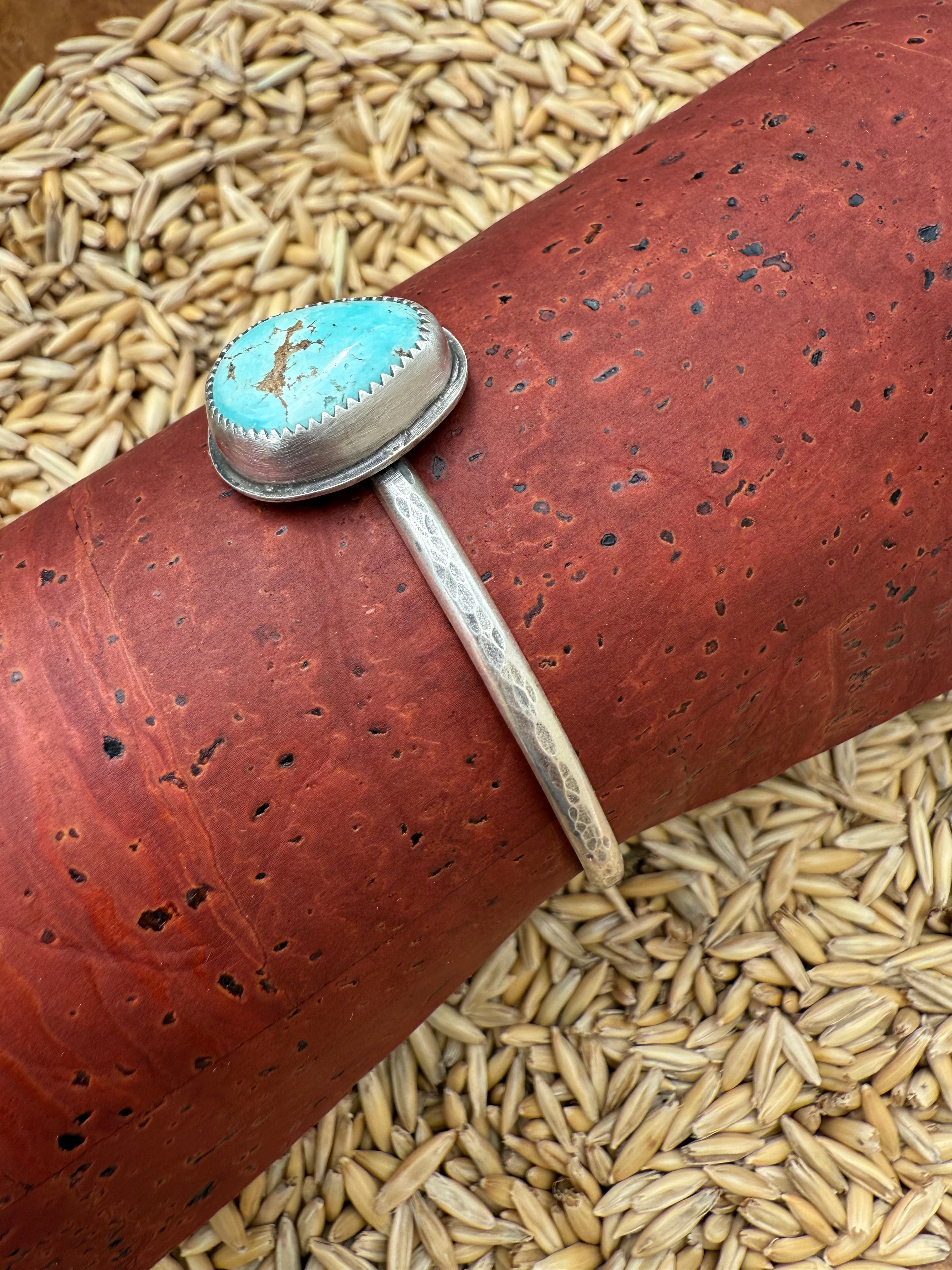 Royston Turquoise Cuff - Stamped Band (C)