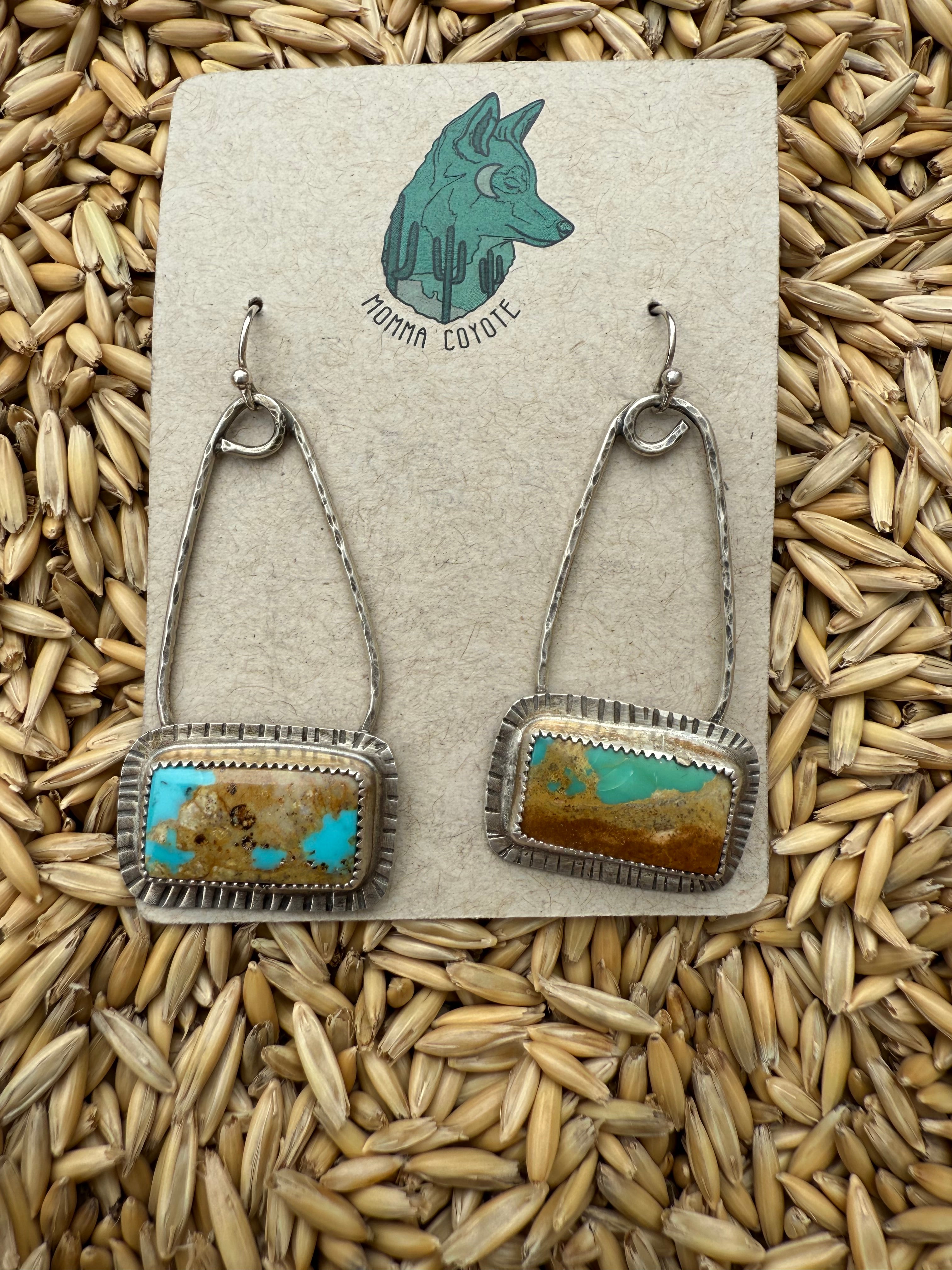 Royston Turquoise Rectangle Dangle