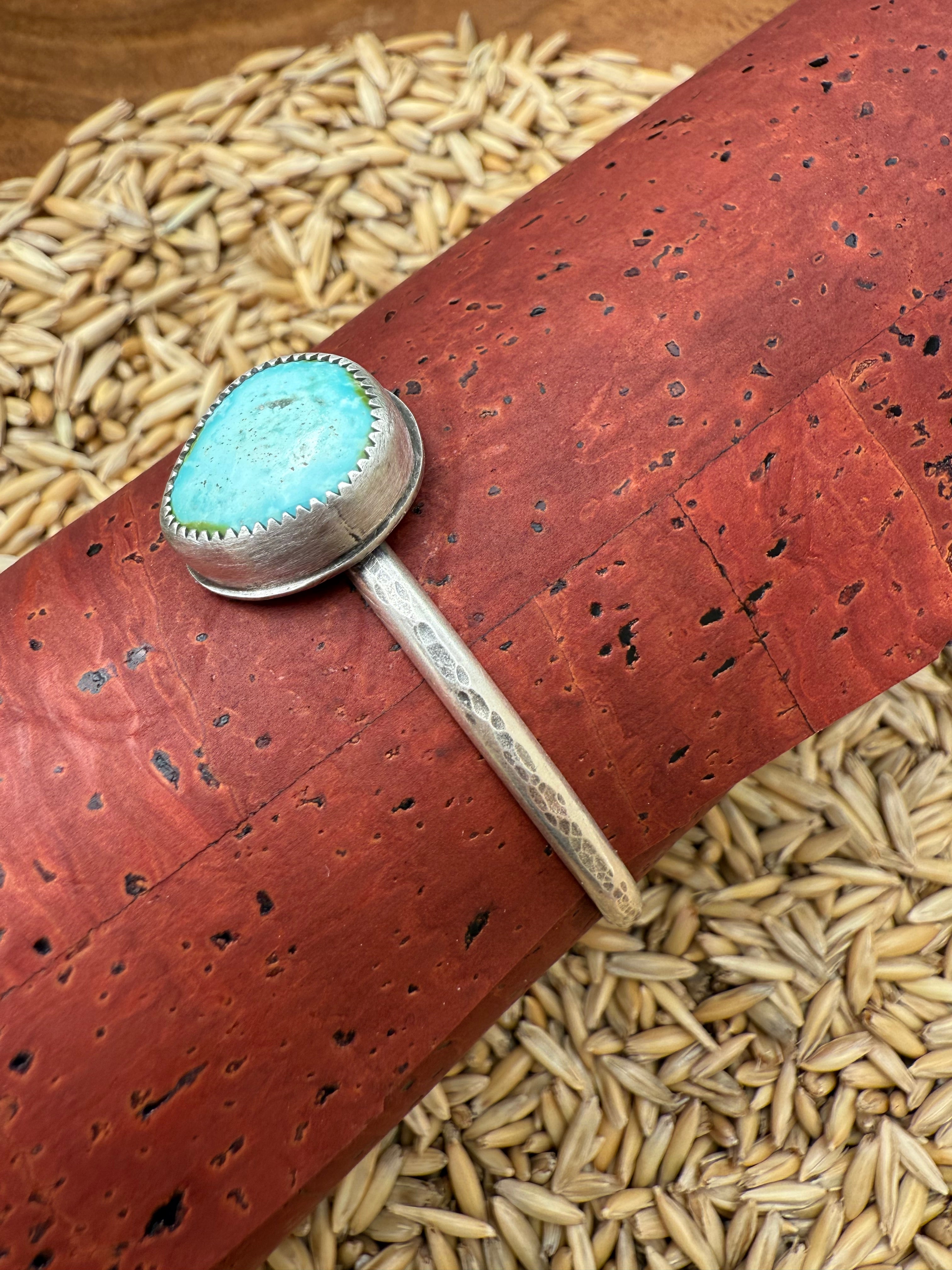 Royston Turquoise Cuff - Stamped Band (D)
