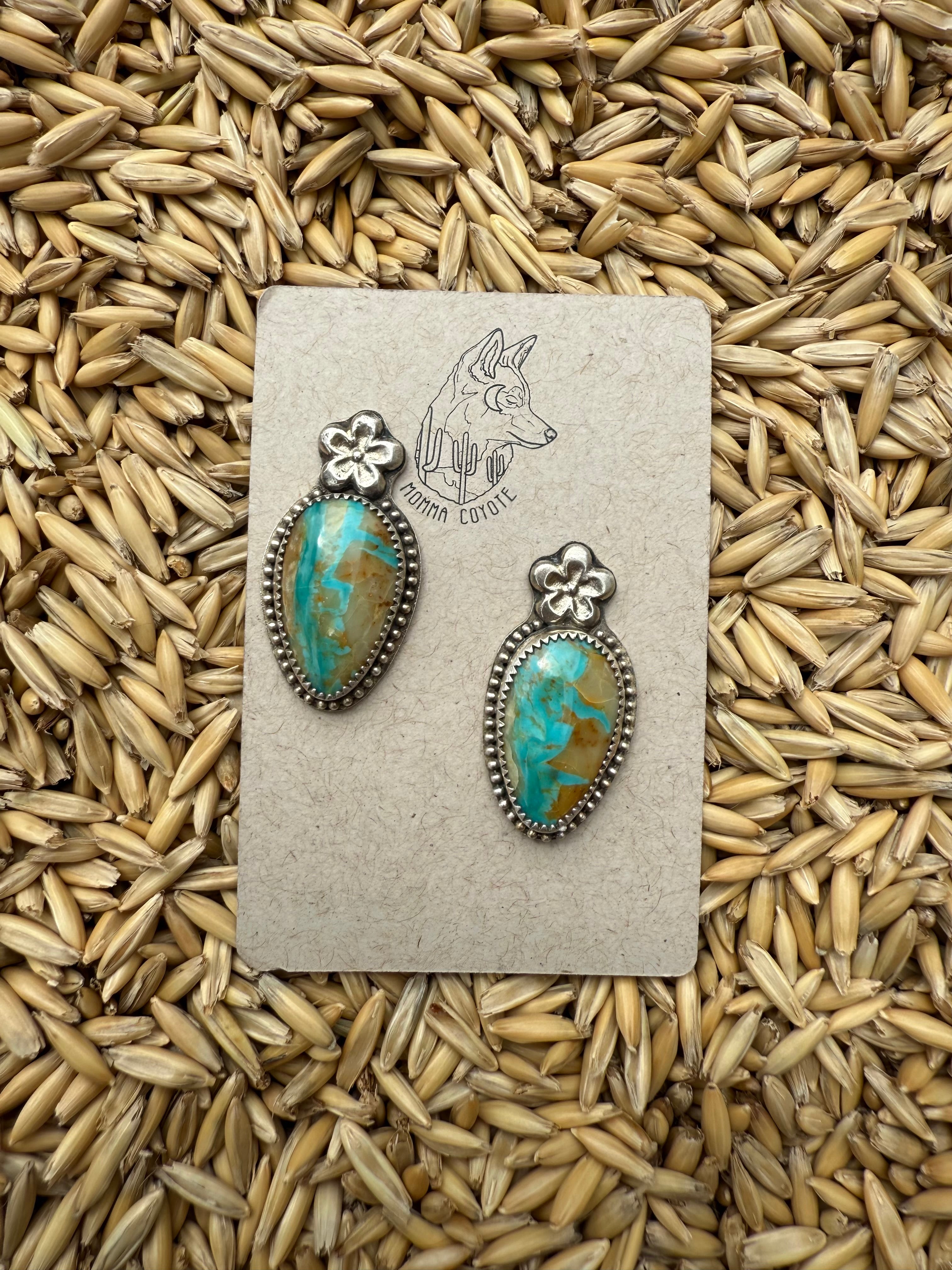 Royston Ribbon Flower Studs