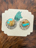 Royston Ribbon Stamped Flare Stud